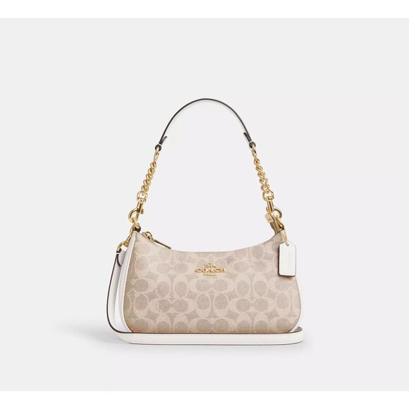 Teri Shoulder Bag In Signature Canvas CV933 - Picture 1 of 14